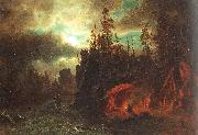 The Trappers' Camp, Bierstadt, Albert